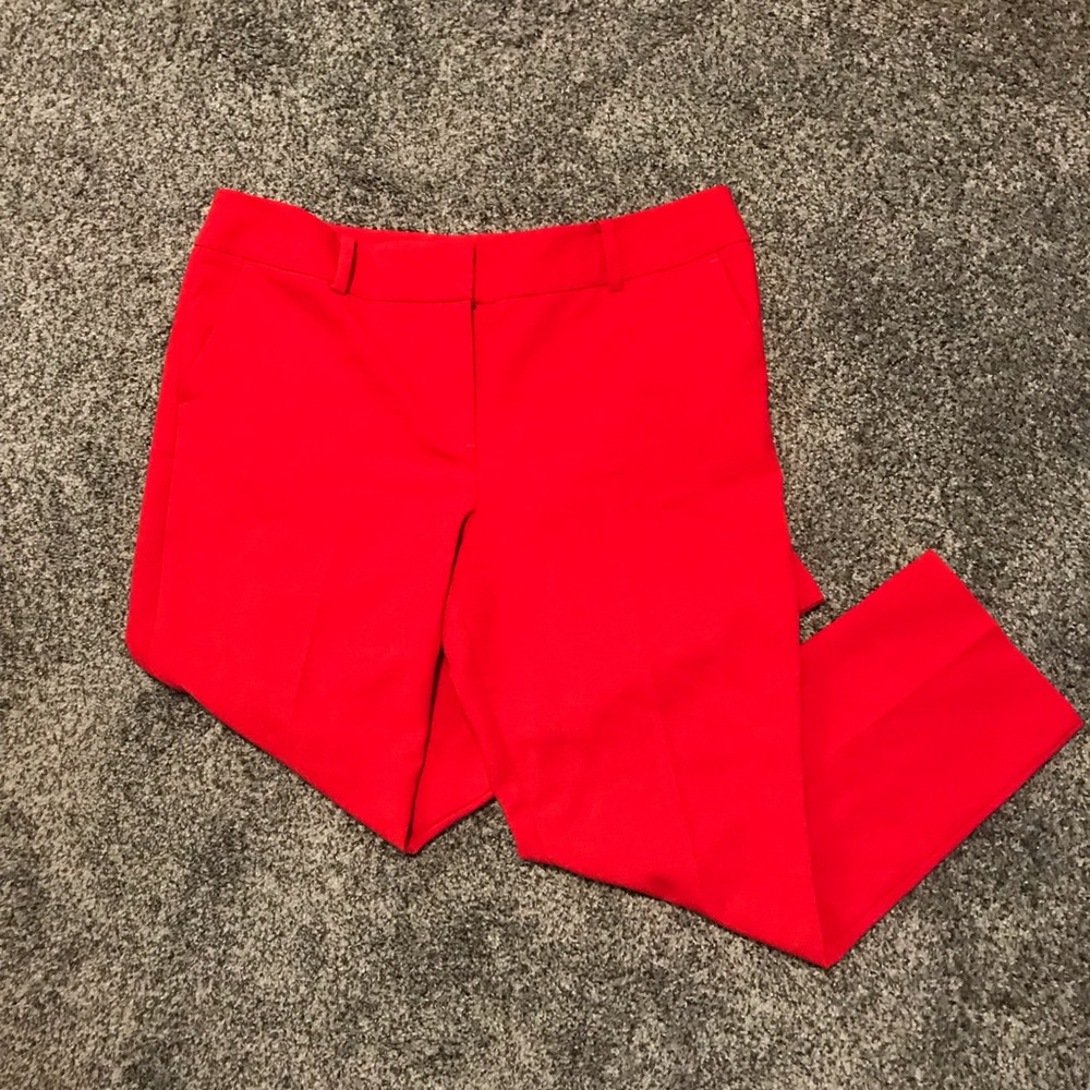 Ann Taylor Factory Ankle Red Pants